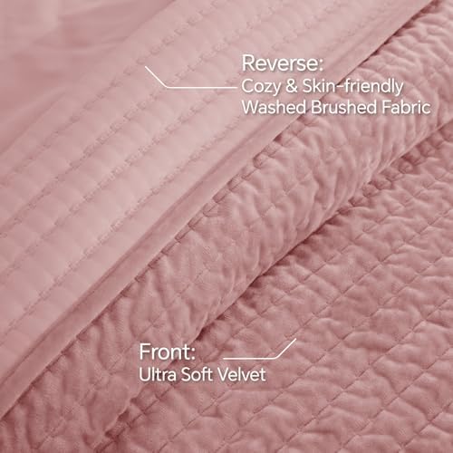 BEDELITE Velvet Quilt Set Queen Size, Luxury Velvet Comforter Bedding - Image 5