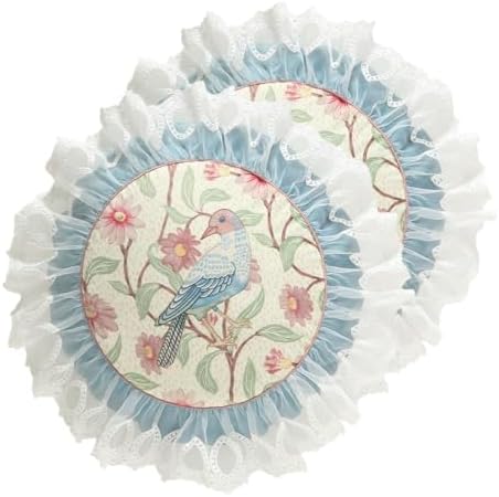patdrea Velvet Throw Pillow Cover,Set of 2,Diameter 16"-MontebourgE by patdrea