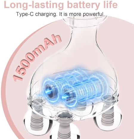 DEITY 4 Heads Handheld Massage Gun Deep Tissue, Electric Body Massager, Percussion Muscle Massager for Easing Shoulder and Back Tension, with Reverse Thrust Function - Image 4