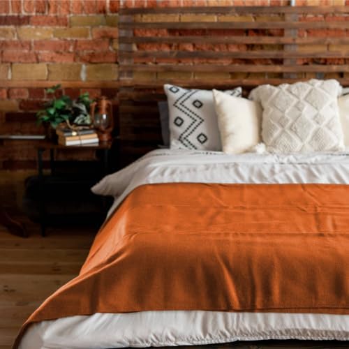 Arcturus Bighorn 100% Virgin Wool Blanket | Heirloom-Quality Wool Bedding for Home & Cabin | Warm, Thick & Durable (Twin Size, Bronze) - Image 3