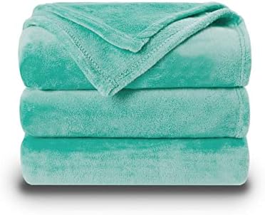NANPIPER Fleece Blankets Super Soft Flannel King Size Blanket for Bed Luxury Cozy Microfiber Plush Fuzzy Blanket,Lake Blue by NANPIPER