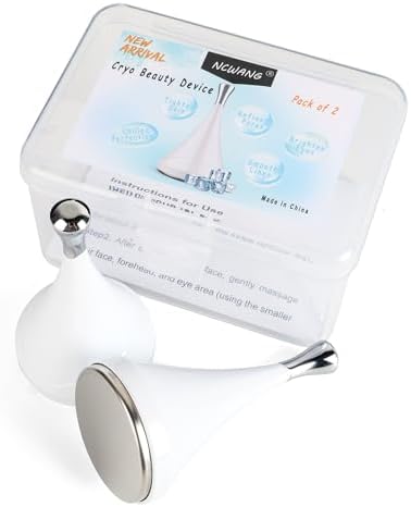 Ice Globes Facial Rollers for Face Eyes Neck Pack of 2 with storage box by NCWANG