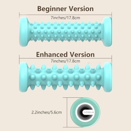 APRELM Foot Massager for Plantar Fasciitis Relief, Professional 2-Pack (Beginner & Enhanced) Foot Roller (Green) - Image 4
