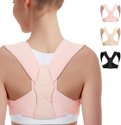 Vicorrect Posture Corrector for Women and Men, Adjustable Upper Back Brace for Clavicle Support and Providing Pain Relief from Neck, Shoulder, and Upper Back (S/M) by VICORRECT