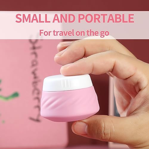 Gemice Travel Containers for Toiletries, Silicone Cream Jars TSA Approved Size with Clear Bag, Leak-proof Accessories Lid Cosmetic Face Body Hand (4 Pack), 30ml - Image 2