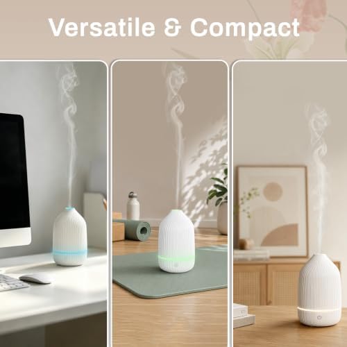 Essential Oil Diffuser, 100ml Aromatherapy Diffuser, White - Image 6