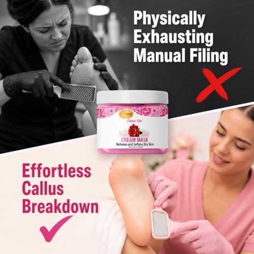 SPA REDI Professional Pedicure & Body Mask - A Concentrated Skin Repair Treatment So Potent, It Requires Gloves for a Visible Transformation on Tough Calluses and Severely Cracked Heels 16 Oz - Image 4