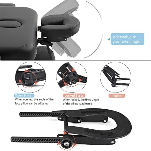 Noverlife Universal Massage Table Face Cradle, Adjustable Multi-Angle - Image 5