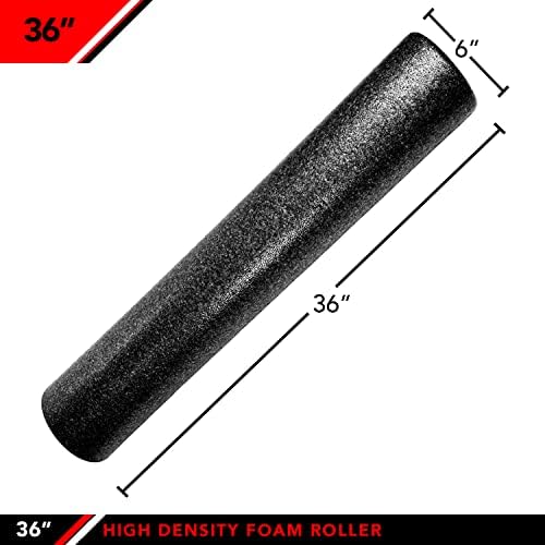 JFIT High Density Foam Roller – EPP Deep Tissue Massage Roller for Muscle Recovery, Myofascial Release & Stretching - Image 2