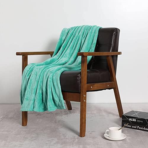 NANPIPER Fleece Blankets, Super Soft Flannel Fuzzy Blanket for Couch, Luxury Cozy Lightweight Microfiber Dog Blanket-Throw Size,Lake Blue - Image 5