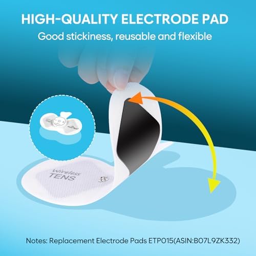 Easy@Home Rechargeable Wireless TENS Unit - EMS Muscle Stimulator - Image 5