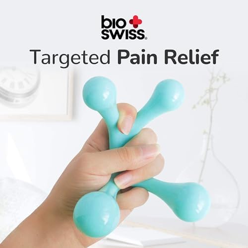 BioSwiss 2-Pack Handheld Full Body Massager, 4-Leg Pressure Point Tool for Back, Neck, and Shoulder, Includes 1 Large and 1 Small - Image 3