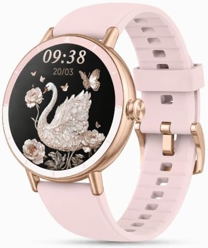 Smart Watch for Women, Ladies & Men, 1.27'' Fitness Watch [41mm case] with Call Receive/Dial, Heart Rate/Stress/Sleep Monitor, AI Voice, IP68 Waterproof Smartwatch with Calculator, Calendar, Games by WelcometoZOSKVEE
