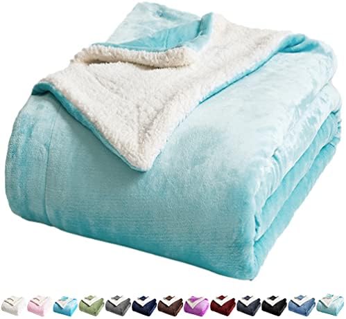 LBRO2M Sherpa Fleece Bed Blanket Super Soft Plush Warm Throw Twin 65"X90" by LBRO2MBedding