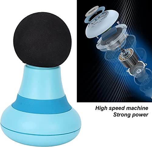 Mini Massage Gun, Portable Mini Massager USB Charging Electric Handheld Personal Massager with 6 Speed Vibration, Deep Tissue Muscle Massager Fascia Gun for Relaxation Muscles Relief Pain (Blue) - Image 4