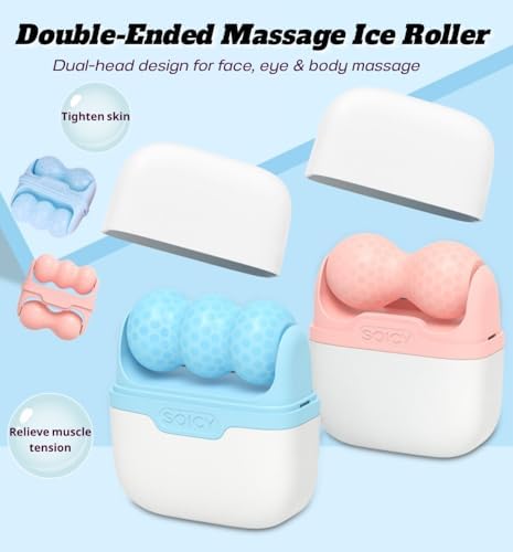 Ice Roller Face-Cold Facial Roller for Travel,Skin Care(Blue) - Image 2