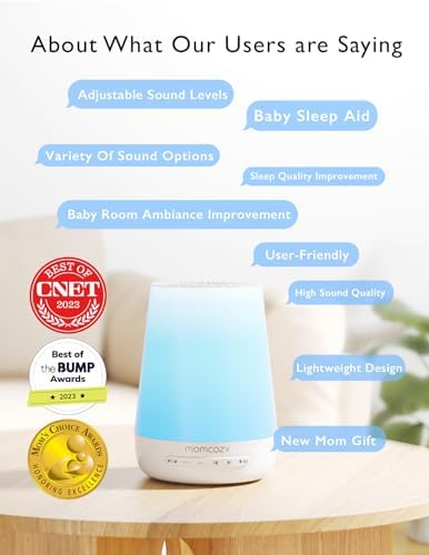 Momcozy Baby Sleep Bundle: Portable Sound Machine and App Remote Control White Noise Machine for Sleeping, Baby Registry, Newborn Essentials, Baby Shower Gifts - Image 5