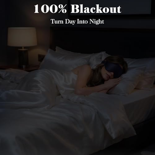 Fygrip 3D Eye Mask Sleep Mask for Men & Women, Blue - Image 2