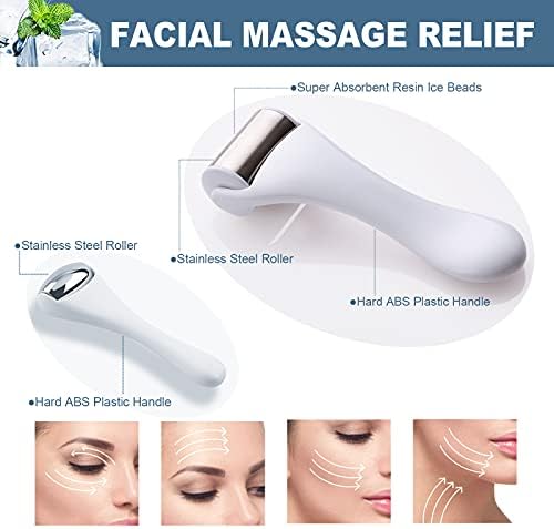 Ice Roller for Face and Eyes - 2PCS Facial Relief Eye Puffiness Massager - Image 5