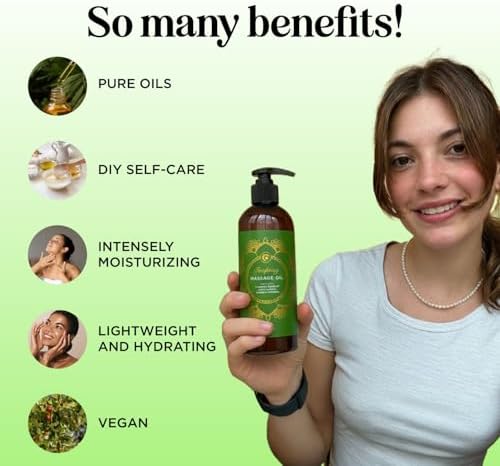 Luxurious Tropical Massage Oil for Couples - Easy Glide Non Greasy Sensual Massage Oil for Date Night with Silky Smooth Sweet Almond Oil Coconut and Jojoba - Vegan Non GMO & Gluten Free (8 Fl Oz) - Image 2