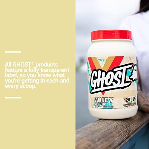 GHOST Whey Protein Powder, Coffee Ice Cream - 2LB, 25G of Protein - Image 5