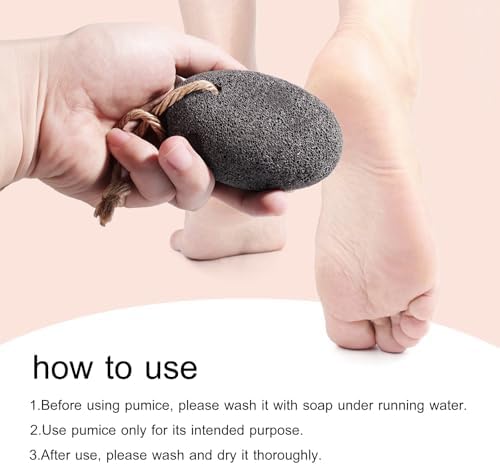 SAMEBUTECO 3 Shapes Natural Volcanic Pumice Stone for Feet Pumice Cleaning Stone for Sole of The Foot,Edges of The Foot,Toe Seams,Foot Scrubber for Dead Skin Remover Deep Clean - Image 4