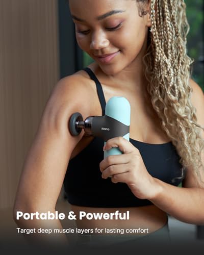 RENPHO Mini Thermal Massage Gun with Heat, Color Silicone Casing, 4 Speeds - Image 3