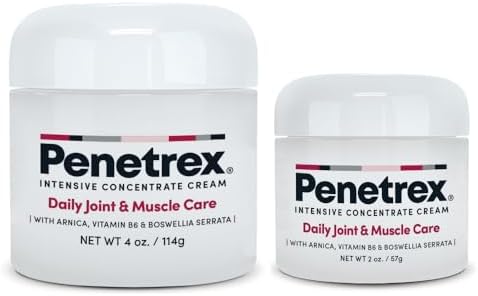 Penetrex Daily Joint & Muscle Care Pack | Arnica, B6 & MSM (2oz & 4oz Jars) by Penetrex