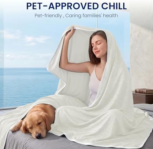 Topcee Cooling Blanket Throw 50"x70" for Hot Sleepers Summer Blanket - Image 3