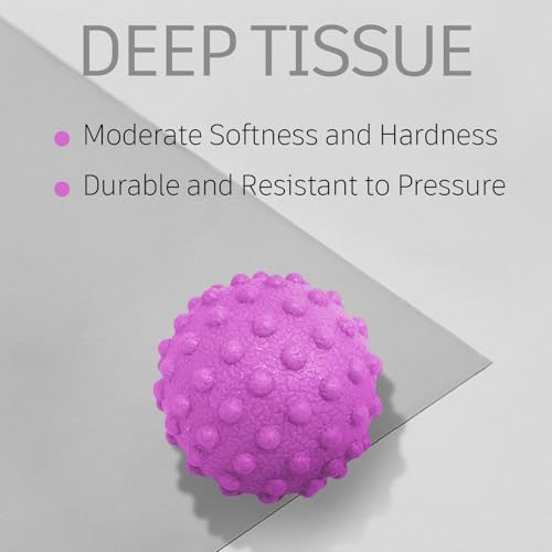 NGT new guide steps Fascia Ball, TPR Massage Ball Suitable for Relaxing Muscles, Restoring Fascia, and Improving Body Condition for All Parts of the Body. (Purple) - Image 4