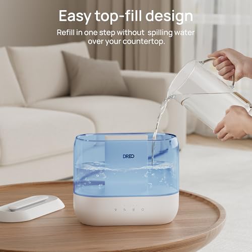 DREO 4L Humidifiers for Bedroom, 36H Runtime, 28 dB Quiet, HM311, Blue - Image 4