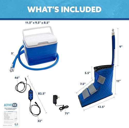 Polar Active Ice 3.0 Cold Therapy Ice Machine System with Programmable Timer, Foot and Ankle Therapy Pad, Lightweight 9 Quart Cooler, Quiet Pump, Strong Cryotherapy Pain Relief Treatment - Image 2
