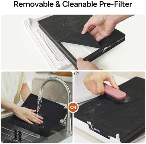 Dr.Prepare Filter Replacement for DAP01 Air Purifier, 2 Pack, 3-Stage HEPA Filter with Washable Pre-Filter and Activated Carbon - Image 3