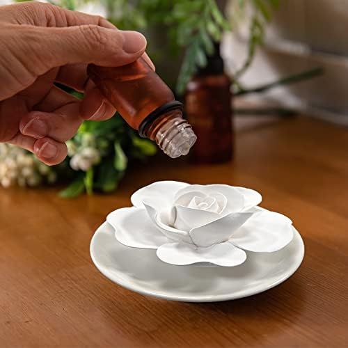 Passive Oil Diffuser for Essential Oil-Non-Electric Porcelain Aromatherapy Diffusers for Small Mini Room, Desk Decorative, Bathroom - Image 5