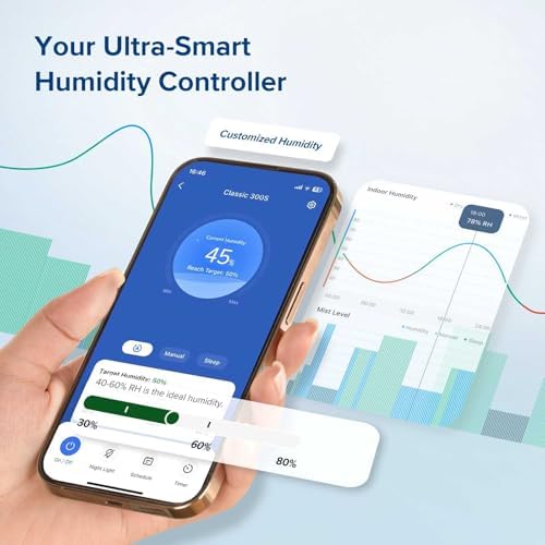 Levoit Classic300S Ultrasonic Smart Top Fill Humidifier, Large 6L Tank, 60H - Image 5