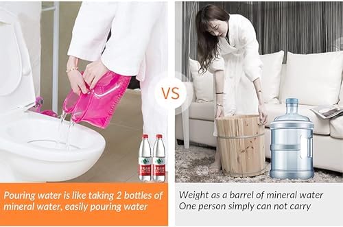 WMHYLYH Movable Foot Soaker, Portable Feet Soaking Tub Massage Foot Bath Shoes, Bath Massager Basin Pedicure Feet Spa Shoes for Thermal Massage to Promote Blood Circulation (Large, Red) - Image 4