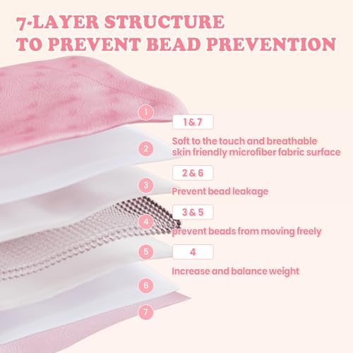 Weighted Blanket - 7 lbs Pink Minky Heavy Blanket - Small Size Breathable Lap Blanket(41"x60", 7 lbs) - Image 4