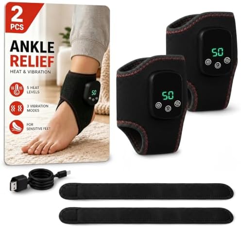 2 PackFoot Massager for Neuropathy, Heated Foot & Ankle Wraps by Unknown