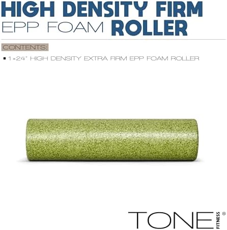 Tone Fitness High Density EPP Foam Exercise Foam Roller for Yoga, Pilates, Stretching, Massage, and Recovery | Multiple Sizes and Colors - Image 2