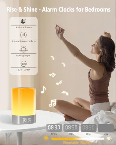 5 in 1 Sound Machine for Sleep,Alarm Clock & Night Light,Bluetooth Speaker - Image 5