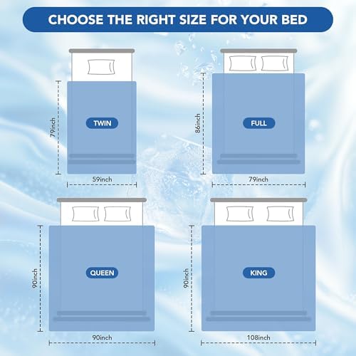 Deconovo Cooling Blanket Queen for Hot Sleepers, Dual Sided Cool Touch - Image 5