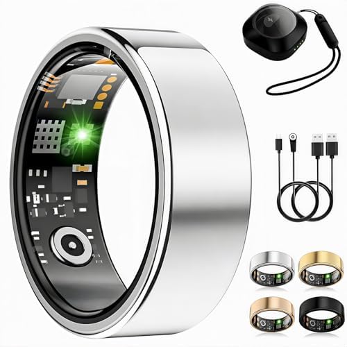 Smart Ring for Women Men, Fitness Ring without Subscription, Silver,10 by AutrefoisElf