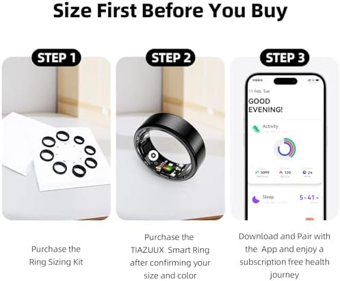 Smart Ring for Women & Men Fitness Sleep Heart Tracker - Image 2