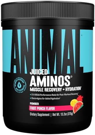 Animal Juiced Amino Acids Electrolytes Supplement | Fruit Punch 30 Serving by Animal