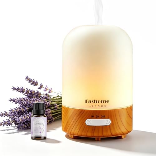 Essential Oil Diffuser, Hand Blown Glass Oil Diffuser for Bedroom by Fashome