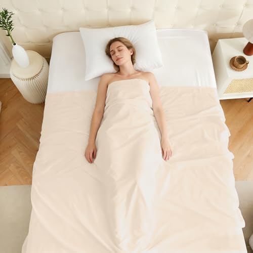 Bulk Full Flat Sheets Only, 6 Pack Quick Sort Top Bed Sheet, Color-Coded Label Threads, Wrinkle-Free Shrinkage Durable Microfiber Hotel Motel Airb&bs Essentials for Hosts (81"x96",Beige) - Image 7