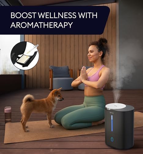 GENIANI Ultrasonic Cool Mist Humidifier for Bedroom, Large Rooms, Home, 4L - Easy Fill & Clean Humidifier for Plants w/Auto Shut-off, 40H Runtime - Quiet, Top Fill Air Humidifier & Vaporizer for Baby - Image 6