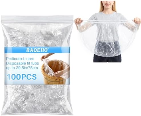 100pcs Pedicure Liners Disposable - Plastic Footbath Spa, Soak Liner by Unknown