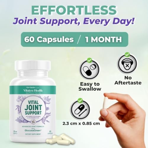 VITAL NUTRITIVE Joint Support Supplement for Men & Women, Glucosamine, MSM - Image 6