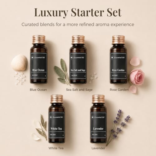 Waterless Essential Oil Diffuser with 5 Oils Starter Kit, Cold Air - Image 4